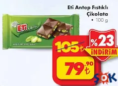 ETİ ANTEP FISTIKLI ÇİKOLATA 100 G